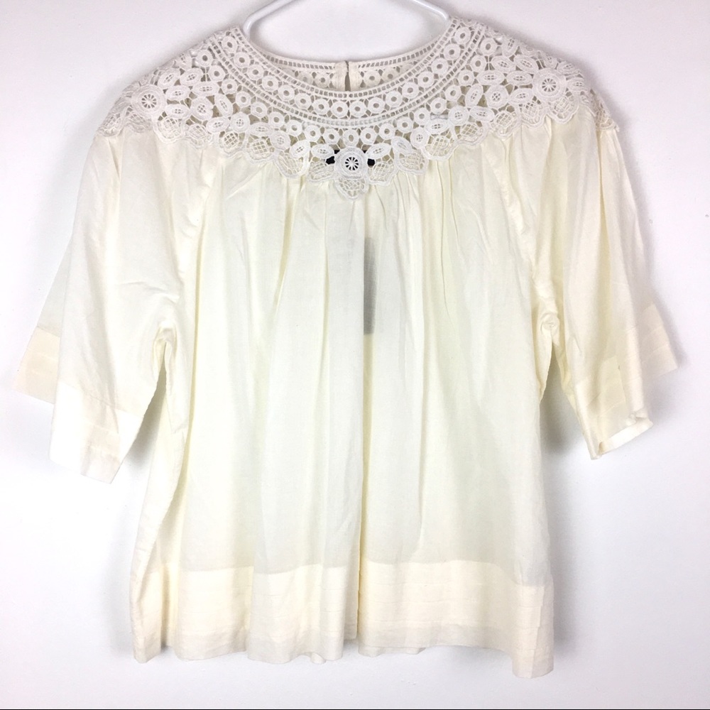 J. Crew Cropped Crochet Top Blouse